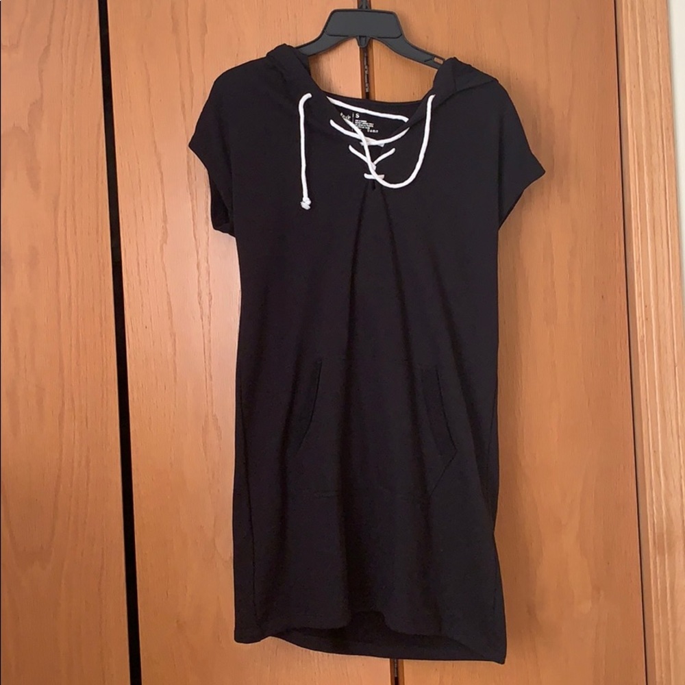 Flirtitude ACTIVE Black hoodie dress